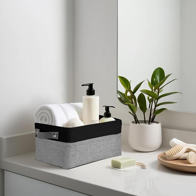 DECOMOMO Small Storage Basket, Closet Storage Bins, Baskets - Image 9