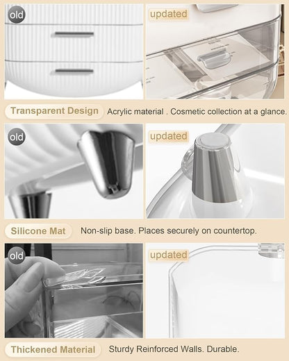 Makeup Organizer Countertop, Skincare Holder Bathroom Counter Organizer - Image 4