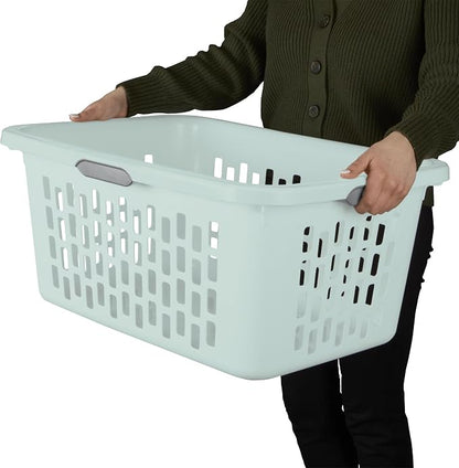 Sterilite Laundry Basket, Plastic Clothes Hamper, Large Rectangle Bin - Image 6