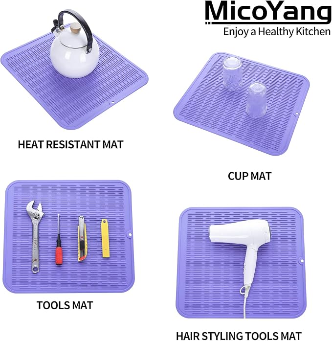 Silicone Dish Drying Mat for Multiple Usage, Easy clean, Eco-friendly, - Image 4