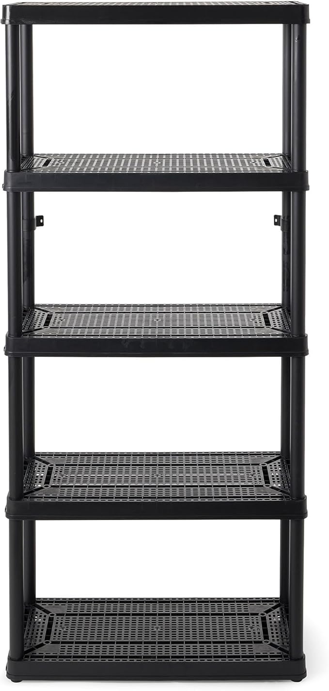 Gracious Living 5 Shelf Fixed Height Ventilated Medium Duty Storage Unit 14 x by GraciousLiving