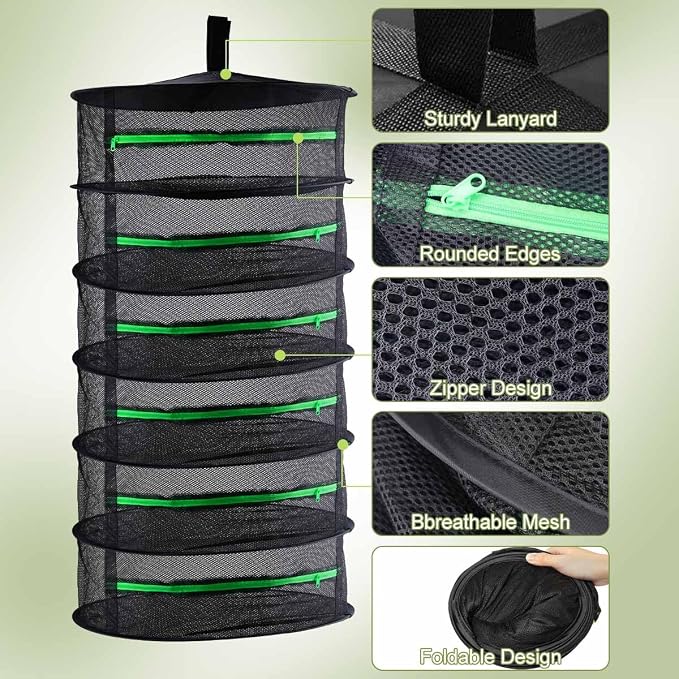 6 Layer 24" Herb Drying Rack Hanging - Image 3