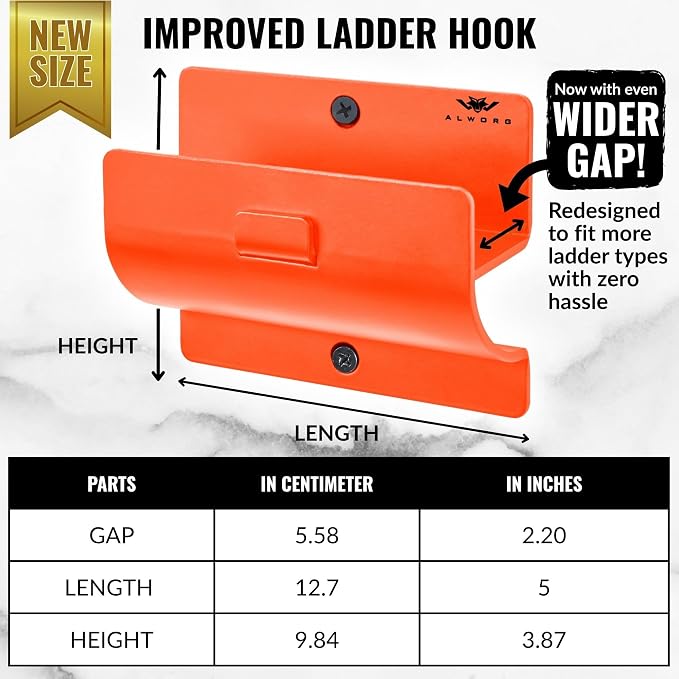 Orange Garage Storage Hooks - Image 3