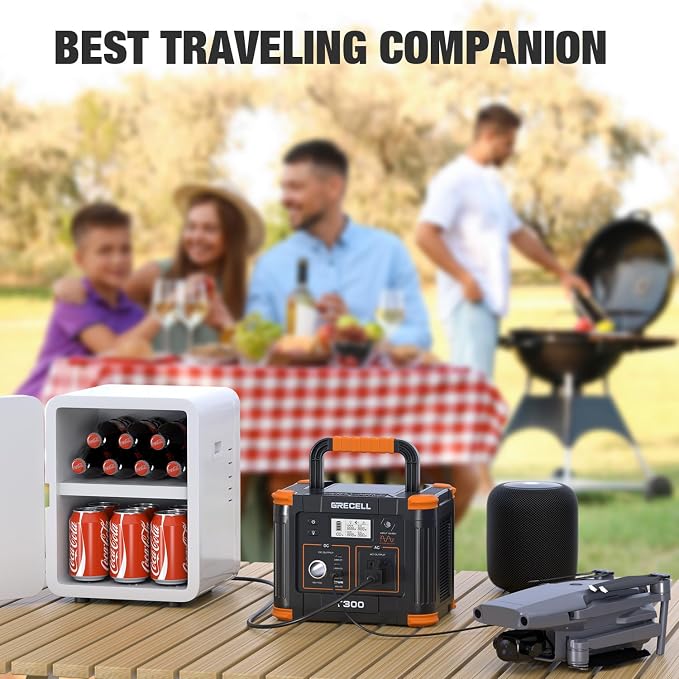 GRECELL 300W Portable Power Station 230.88Wh Solar Generator - Image 7
