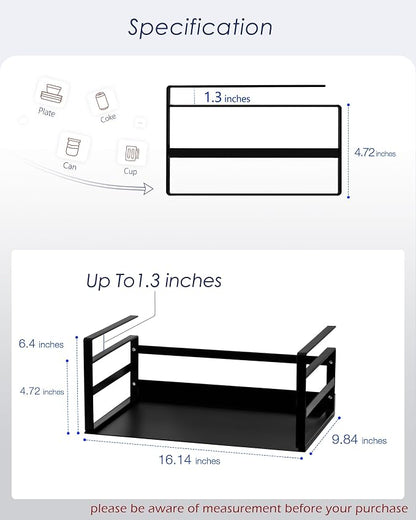 Nxconsu 2Pack Under Shelf Storage Basket Organizer Hanging Holder - Image 2