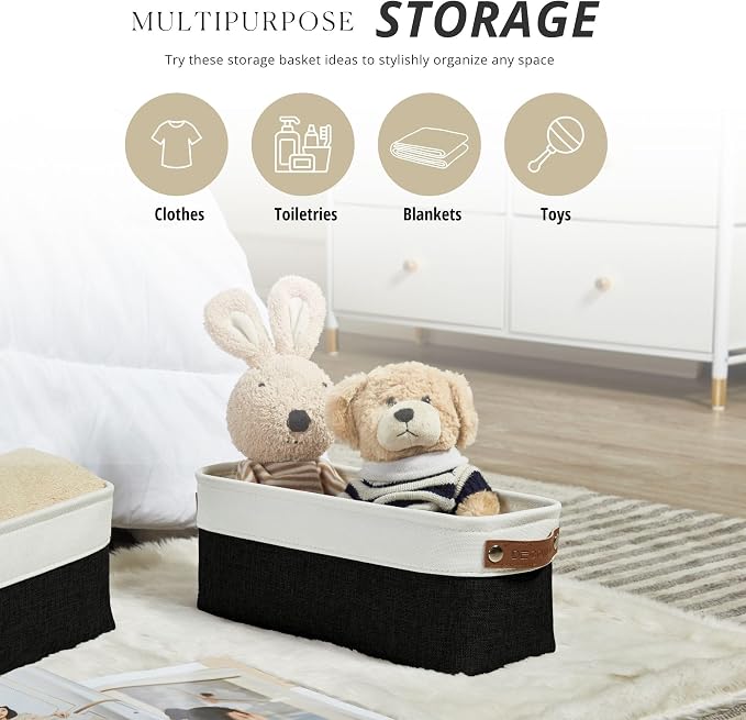 DECOMOMO Narrow Storage Bins Small Baskets - Image 2