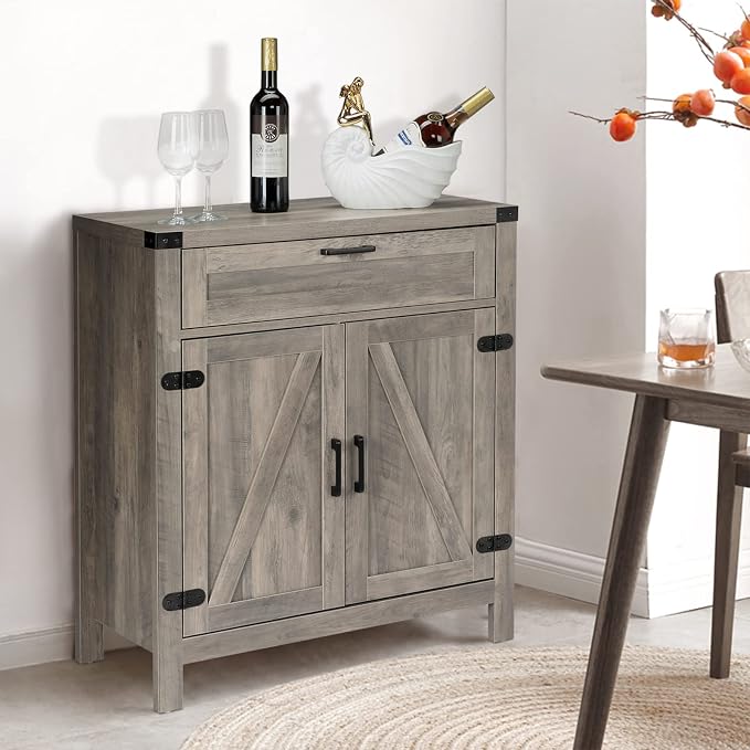 VINGLI Modern Farmhouse Sideboard Buffet Cabinet - Image 6