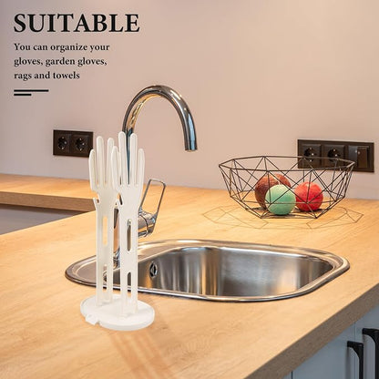 Multifunctional Glove Stand and Dish Drying Rack Elevated Drainage and Water - Image 8