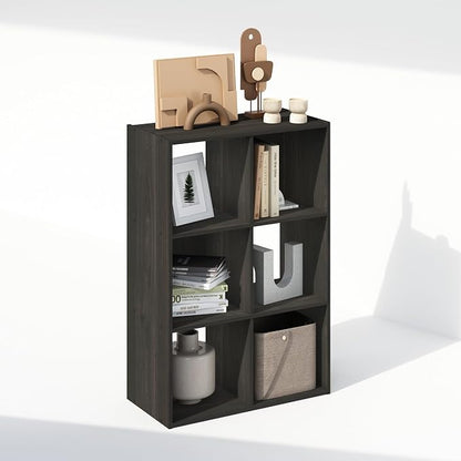 Furinno PELLI Book Shelf, 6-Cube Bookshelf, Cube Storage Organizer Bookcase - Image 5