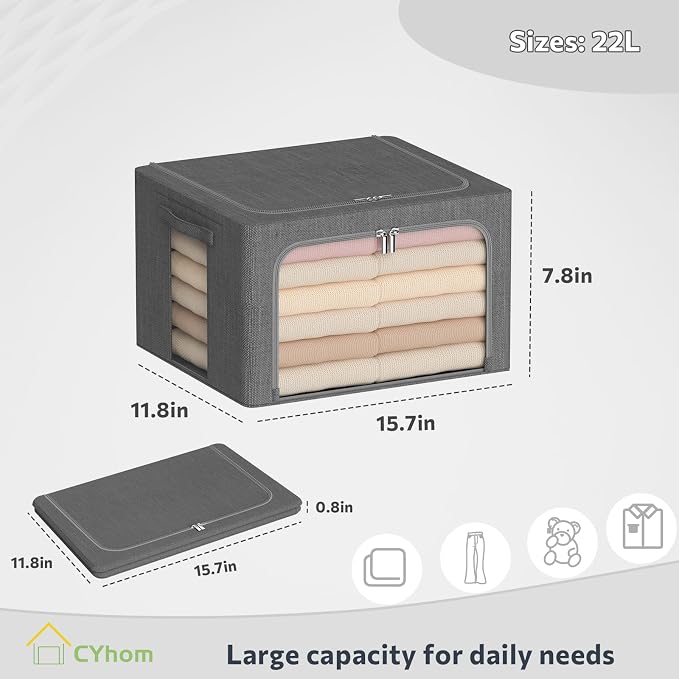 CYhom Clothes Storage Bins Box - Image 6