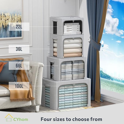 CYhom 3Pack Foldable Storage Bins - Image 3