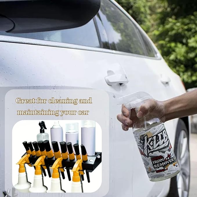 bangminda Wall-Mounted Spray Bottle Holder, 3/8" Air Tool Organizer, Storage - Image 3