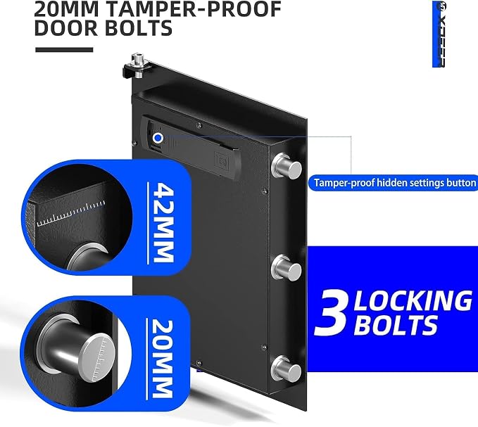 XDeer Biometric Safe Box, Quick-Access Security Safe Box - Image 6