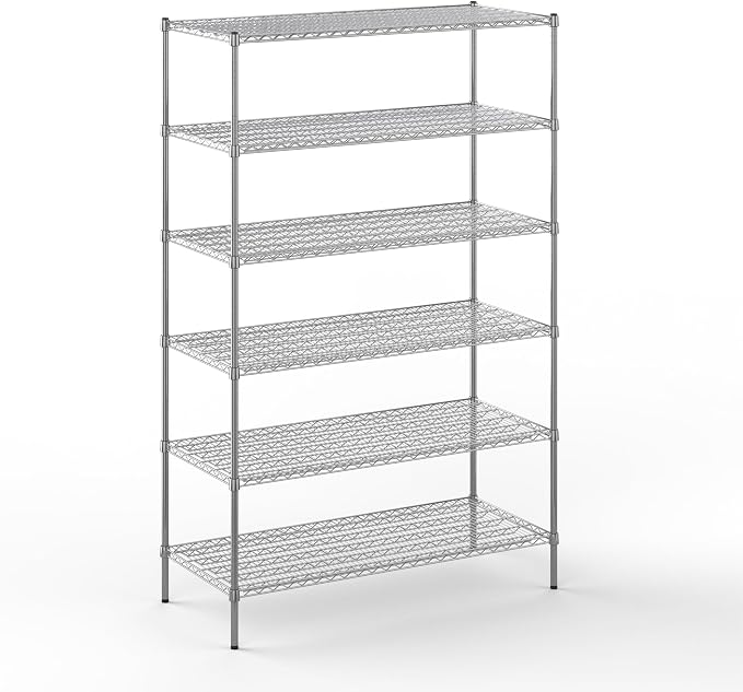 24" Deep x 54" Wide x 86" Height Wire Shelving Kit | 6-Tier | NSF Commercial by Regal+Altair