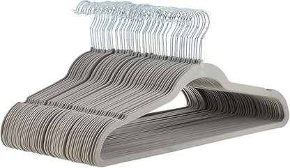 Amazon Basics Slim Velvet Non-Slip Space Saving Suit Clothes Hangers, Closet by AmazonBasics