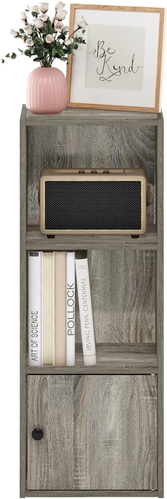 Furinno LUDER Book Shelf, 3-Tier Modern Bookshelf, Bookcase - Image 5