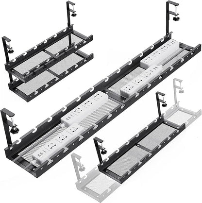 31Inch Extendable Under Desk Cable Management Tray Multi-Model Metal Cable by Unknown