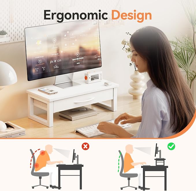 Desk Organizers and Accessories, Computer Monitor Stand Riser - Image 2