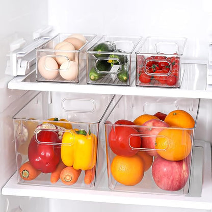 Clear Plastic Storage Bins 8 Pack - Image 4