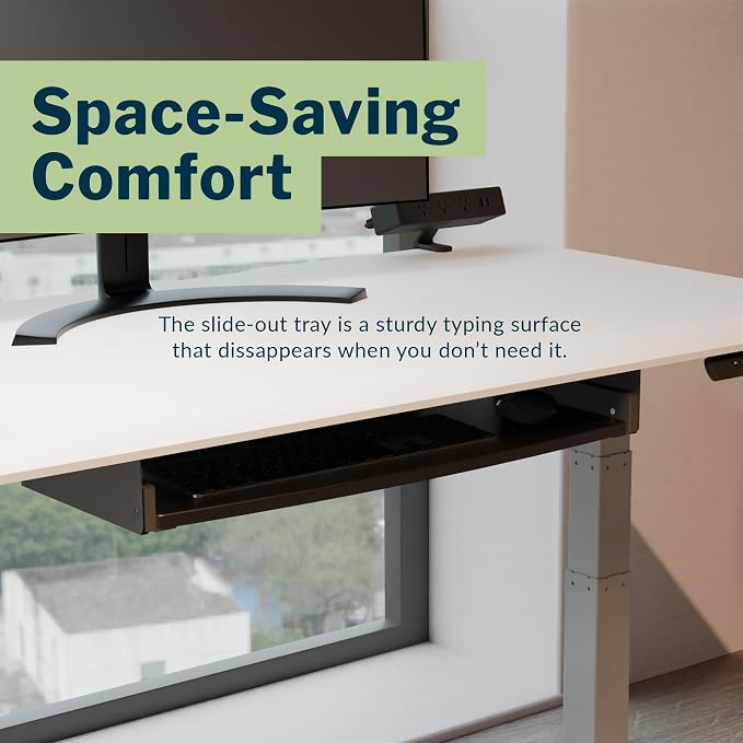 Vari Slide-Out Keyboard Tray – Ergonomic Under-Desk Pull-Out Shelf - Image 2