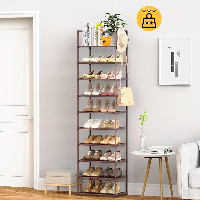 Tall 10 Tier Shoe Rack - Image 2