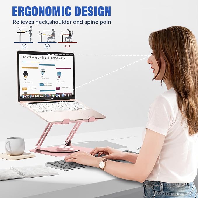 Laptop Stand for Desk, Adjustable Computer Stand - Image 6