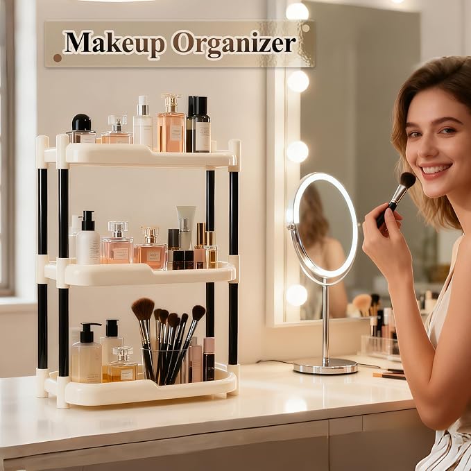 MARTY Bathroom Counter Organizer 3 Tier Makeup Organizer Countertop - Image 3