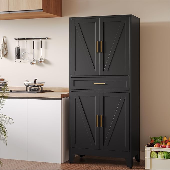 COFaR 71" Metal Pantry Cabinet - Image 3