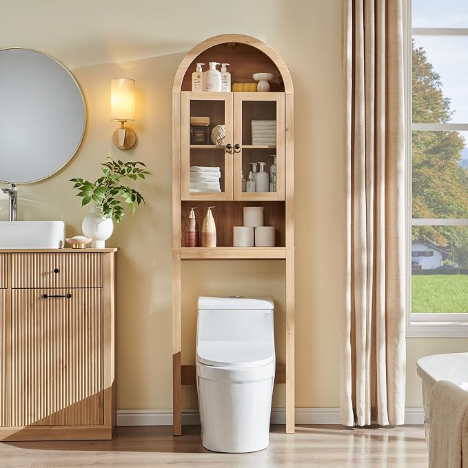 IFGET Arched Over The Toilet Storage Cabinet - Image 3