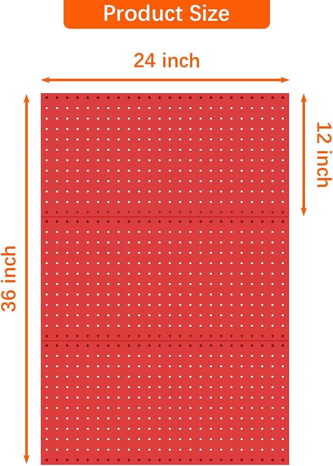 TORACK 3 PCS Metal Pegboard Panels - Image 3