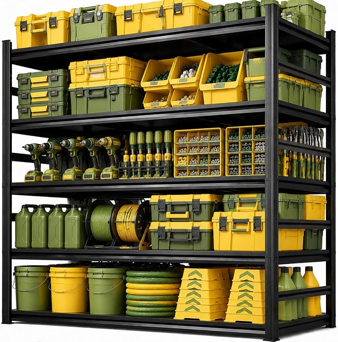 Garage Shelving, 2-in-1 Adjustable Storage Shelves by FlyDzrewtGarageShelving