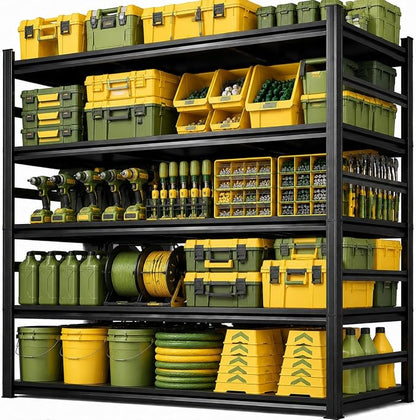 Garage Shelving, 2-in-1 Adjustable Storage Shelves by FlyDzrewtGarageShelving