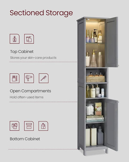 VASAGLE Tall Storage Cabinet - Image 5