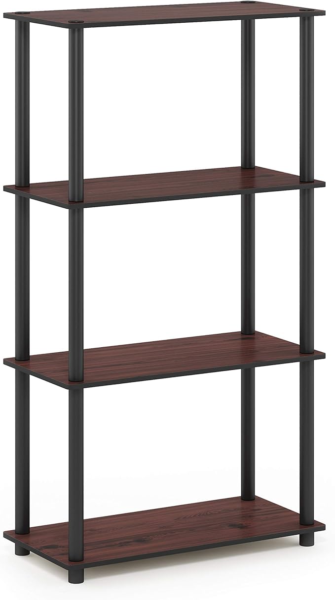 Furinno Turn-N-Tube 4-Tier Multipurpose Shelf Display Rack, Round Tubes - Image 6
