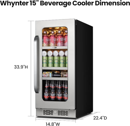 Whynter Beverage Refrigerator 15 inch Drink Fridge - Image 9