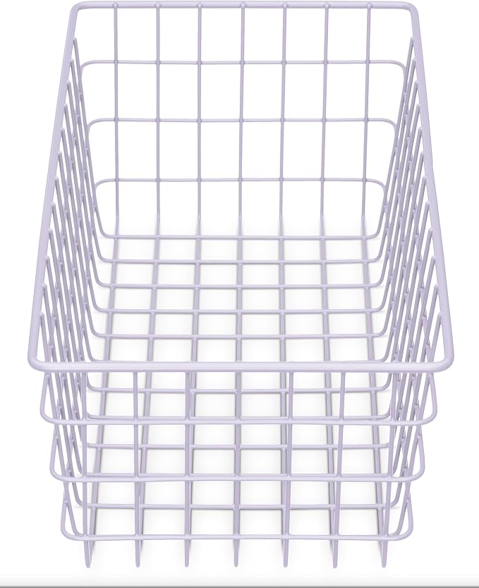 Whitmor 4 Pack Lavender Wire Storage Baskets - Image 4