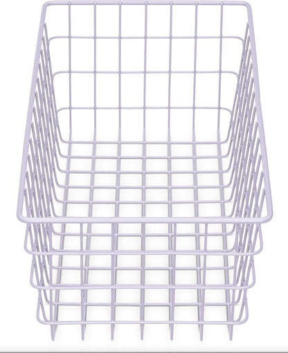 Whitmor 4 Pack Lavender Wire Storage Baskets - Image 4