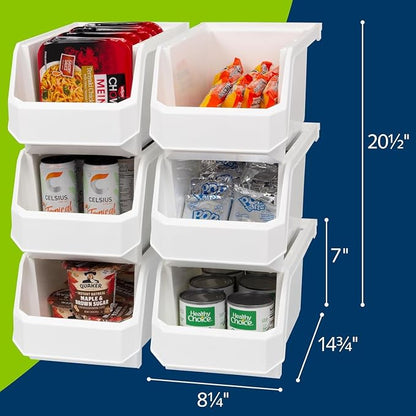 Large Plastic Containers for Organizing and Storage Bins for Closet, or Pantry - Image 3