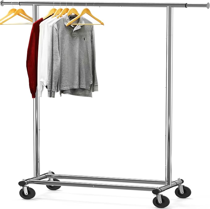 Simple Houseware Heavy Duty Clothing Garment Rack, Holds Up to 150 lbs by SimpleHouseware