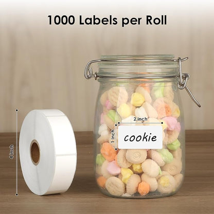 MaxGear 1000 Removable Freezer Labels 1x2 Inch | Waterproof Oil Resistant - Image 2