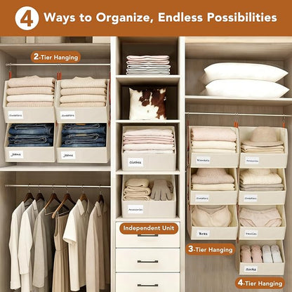 4 Pcs Modular Closet Organizer - Image 7