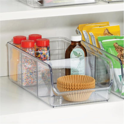 iDesign Stackable 3-Section Divided Storage Bin, - Image 3