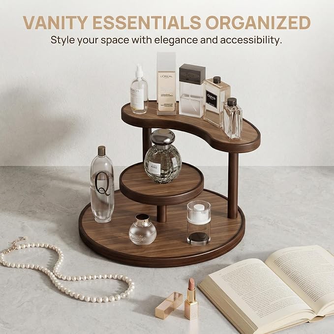 GDQ Wooden Display Organizer Stand, Perfume Organizer, Tea Set, Open Design - Image 6