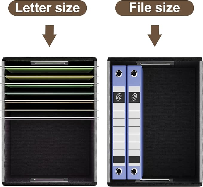 File Organizer Box with Lids, Collapsible File Folder Organizer | File Box with - Image 4