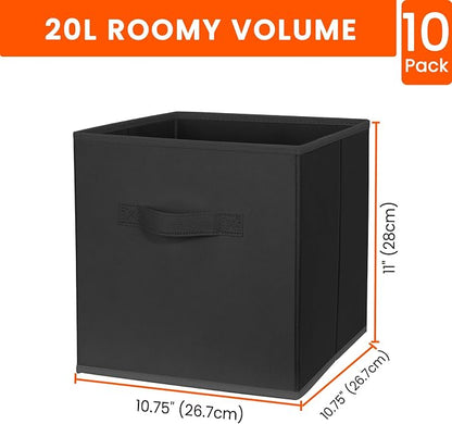Criusia Storage Cubes, 11 Inch Clothes Storage Bins - Image 2