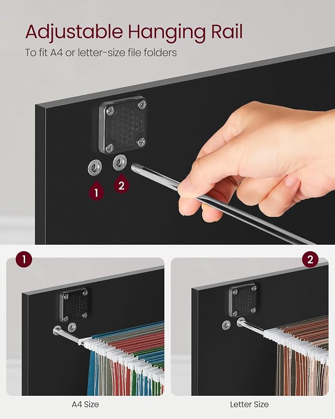 VASAGLE 2 Drawers File Cabinet - Image 5