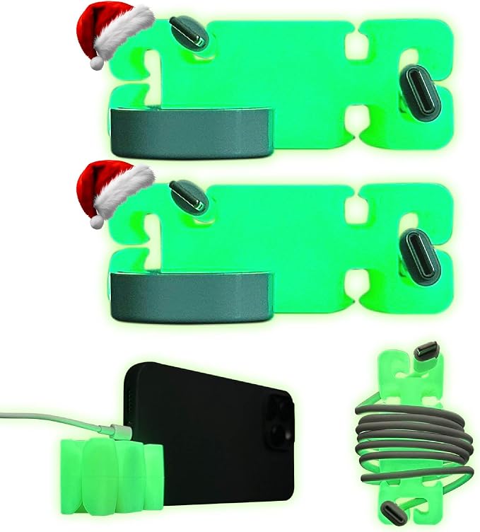 GlowBrick Stocking Stuffers for Adults Cord Management Weighted Cord Holder by CordBrick
