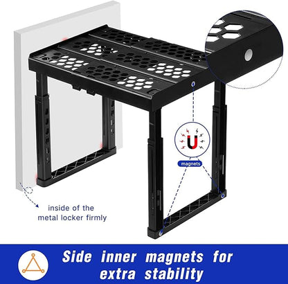 Piffny Locker Organizer Shelf， Adjustable Width and Height, Ideal Locker - Image 5