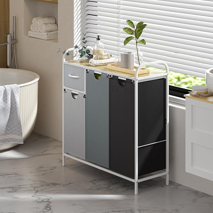 Yecaye Laundry Sorter 3 Section, Laundry Hamper - Image 8