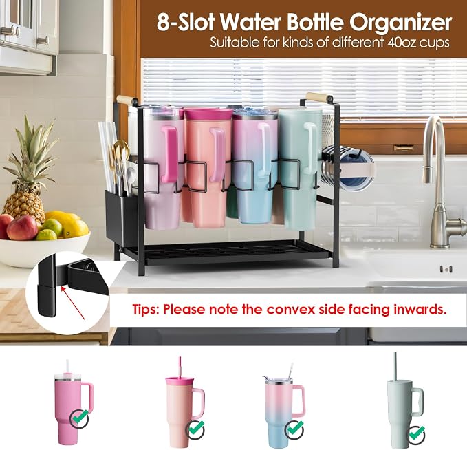 Housolution Water Bottle Organizer Drying Rack - Image 2